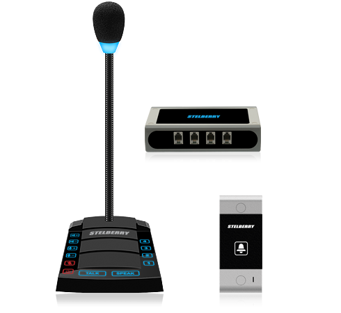 S-640 4-канальное переговорное устройство "клиент-кассир" для АЗС с функциями диспетчерской связи, громкого оповещения и режимом "симплекс"