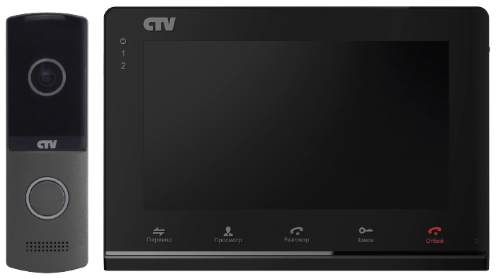 CTV-DP2700IP NG BG Комплект цветного IP видеодомофона цв. корпуса - черный