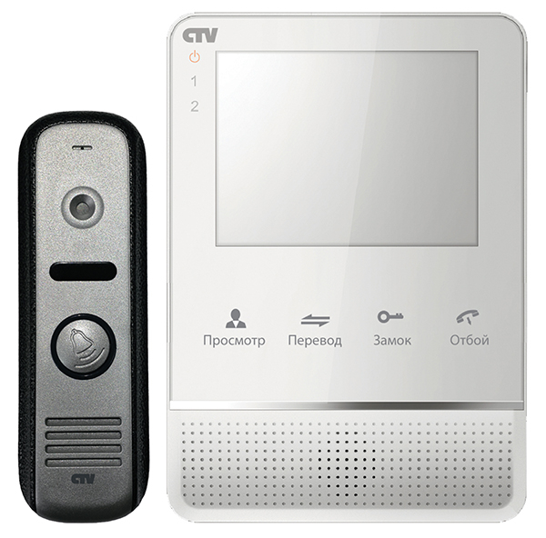 CTV-DP2400МD Комплект цветного видеодомофона цв. корпуса - белый
