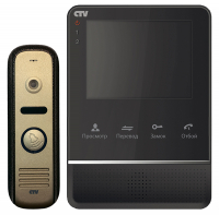 CTV-DP2400МD Комплект цветного видеодомофона цв. корпуса - черный