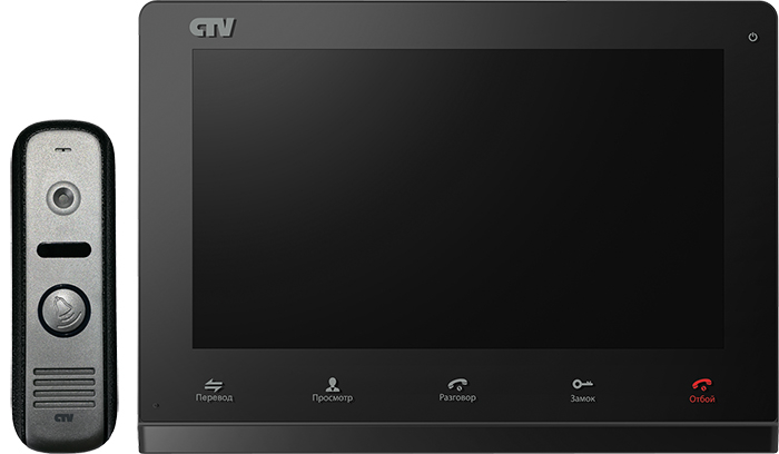 CTV-DP3110 Комплект цветного видеодомофона цв. корпуса - черный