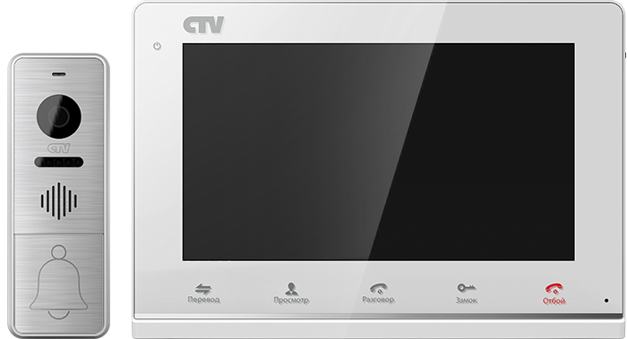 CTV-DP3700 Комплект цветного видеодомофона цв. корпуса - белый