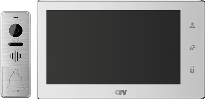 CTV-DP3701 W Комплект видеодомофона цв. корпуса - белый