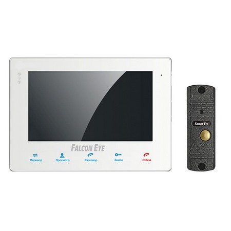 FE-KIT Квартира комплект: монитор 7 дюймов (белый) и вызывная панель (антик)